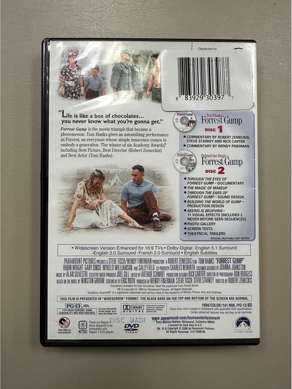 Forrest Gump DVD - Picture 4 of 4